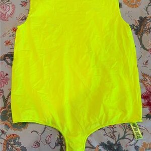SKIMS Neon Yellow Top
